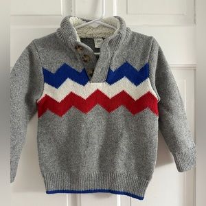 Baby Gap Gray Mock Neck Sweater 3T